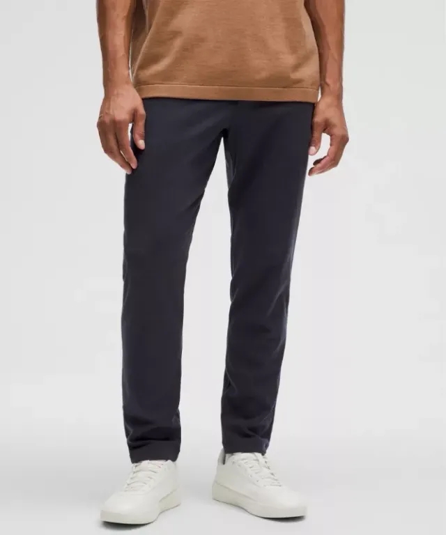 lululemon – Men's ABC Slim-Fit Trousers 32L Flannel – Color Black – Size 28