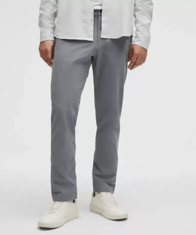 lululemon – Men's ABC Classic-Fit Trousers 34L Stretch Cotton VersaTwill – Color Grey – Size 31