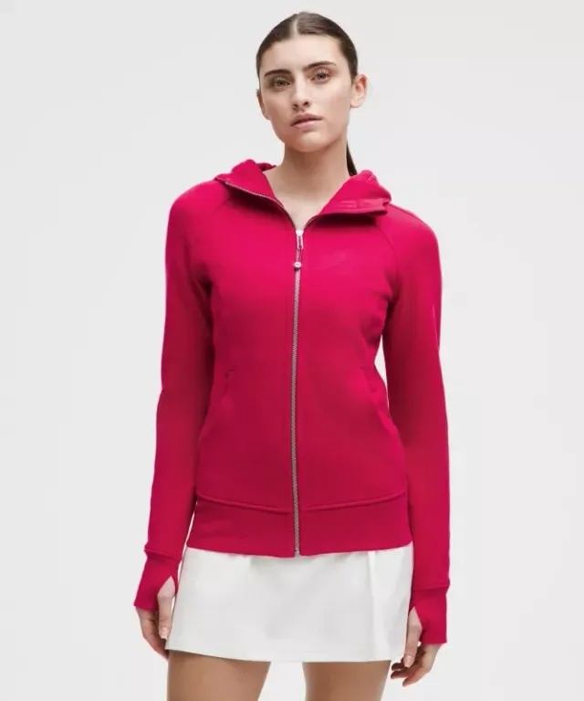 lululemon – Women's Scuba Full-Zip Hoodie – Color Pink – Size 0