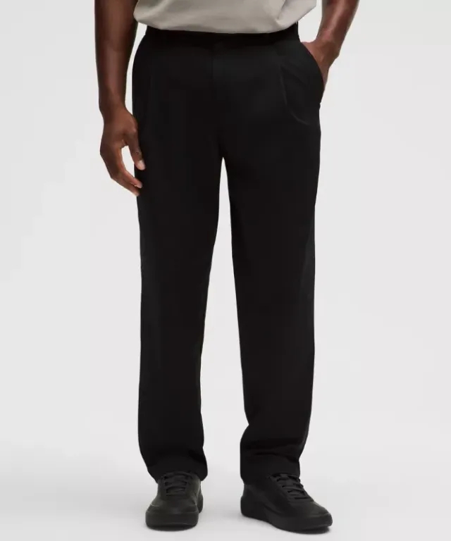 lululemon – Men's Woven Classic-Fit Pleated Trousers Regular – Color Black – Size 29