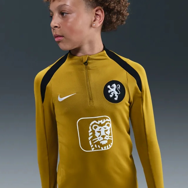 Netherlands Strike Older Kids' Nike Dri-FIT Football Drill Top - Brown - Polyester/Elastane