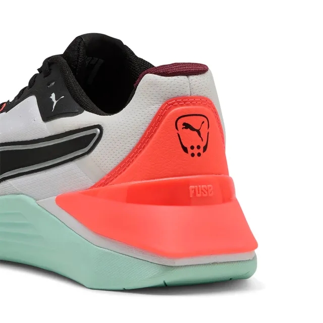 PUMA Fuse 4.0 Sneakers Unisex, White/Mint Melt/Glowing Red