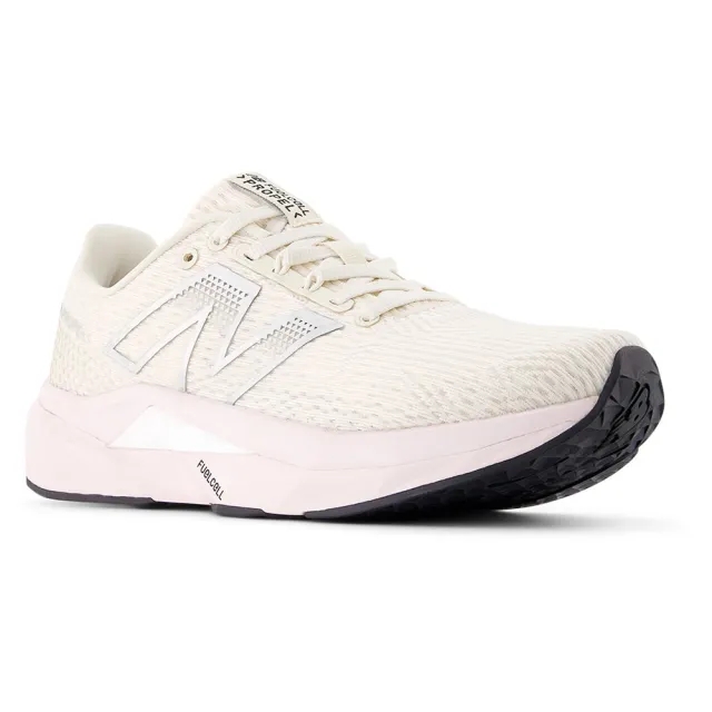 New Balance Women's FuelCell Propelv5 in Beige/Pink/White Synthetic