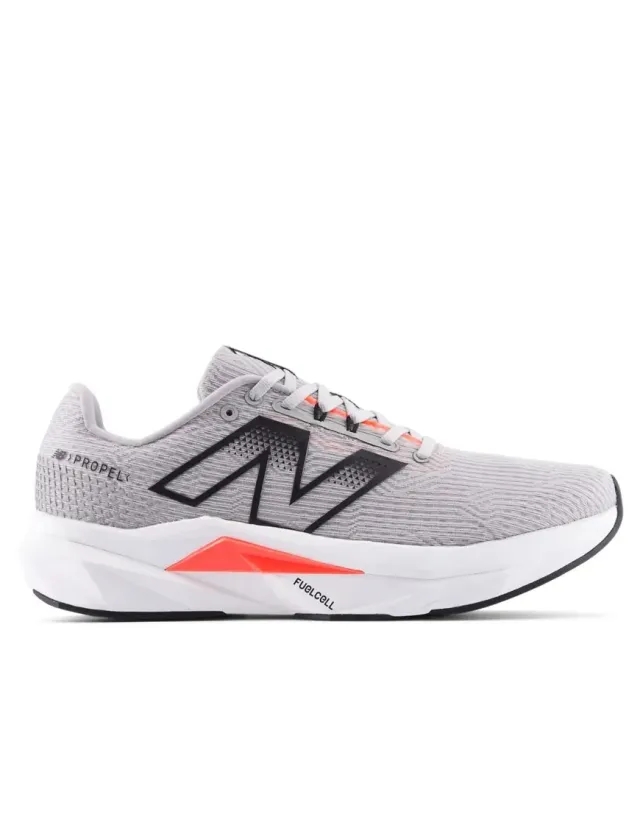 New Balance Men's FuelCell Propelv5 in Grey/Red/Black Synthetic