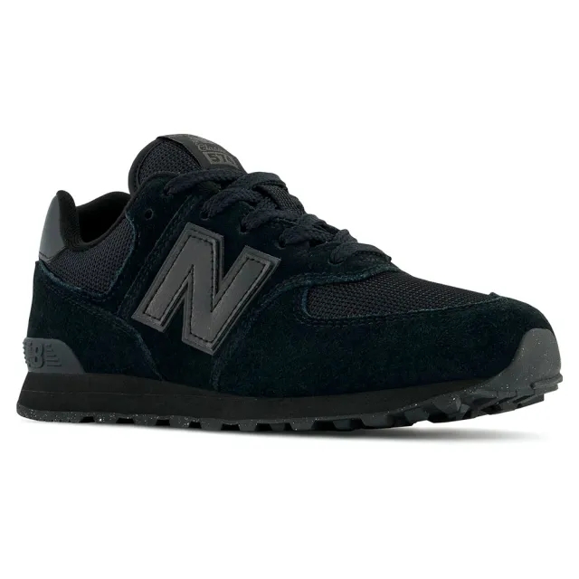 New Balance Kids' 574 Core in Black Leather