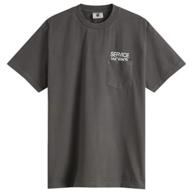 Service Works Men's Nourish Pocket Tee Charcoal