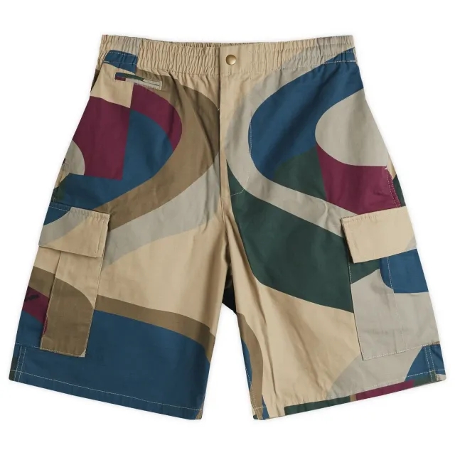 By Parra Men's The Wall Camo Shorts Sand