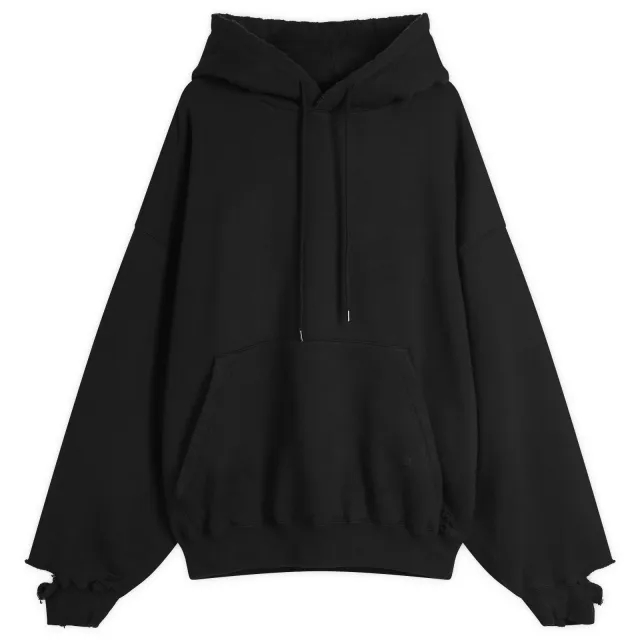 Cole Buxton Men's Distressed Pocket Hoodie Black