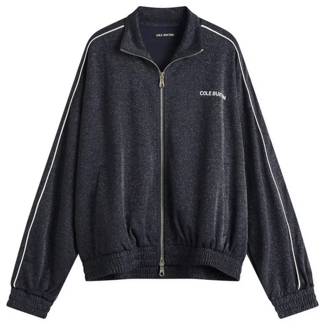 Cole Buxton Men's Glitter Piped Track Jacket Navy