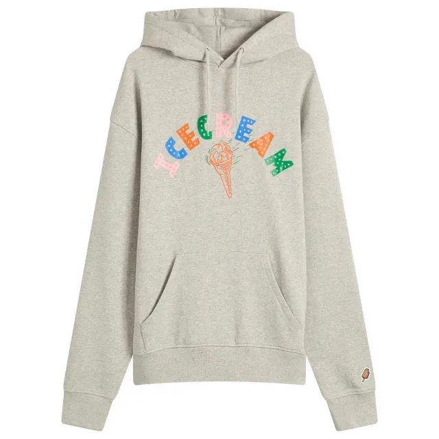 ICECREAM Men's Cone Hoodie Heather Grey