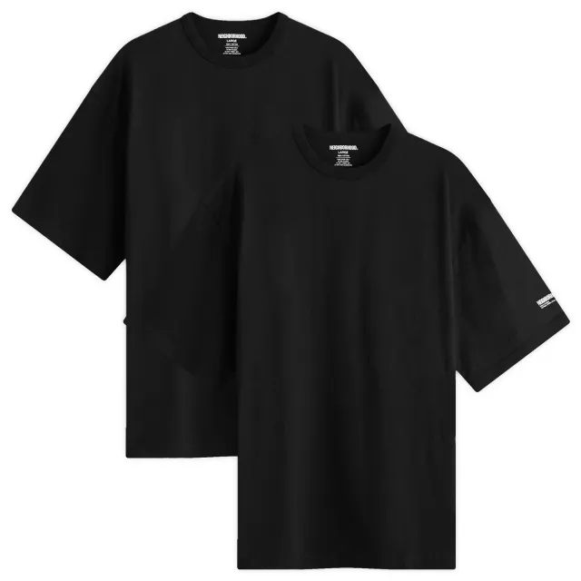 Neighborhood Men's Classic 2-Pack T-Shirt Black