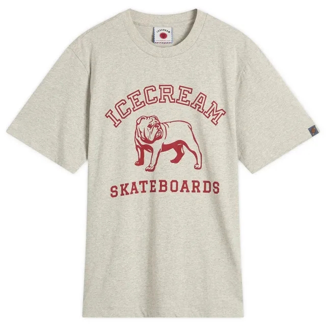 ICECREAM Men's Bulldog T-Shirt Heather Grey