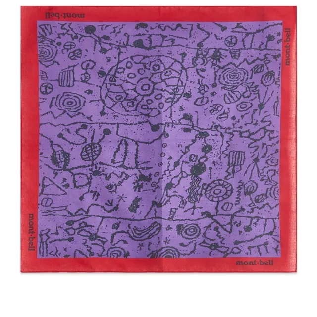 Montbell Men's Bandana Crimson Vista