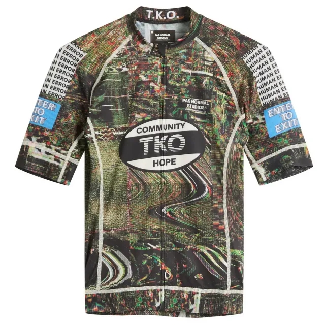 Pas Normal Studios Men's T.K.O. Mechanism Jersey Human Error Green