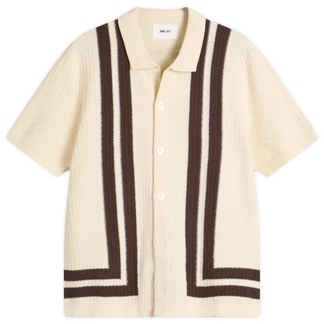 NN07 Men's Ares Knit Shirt Ivory