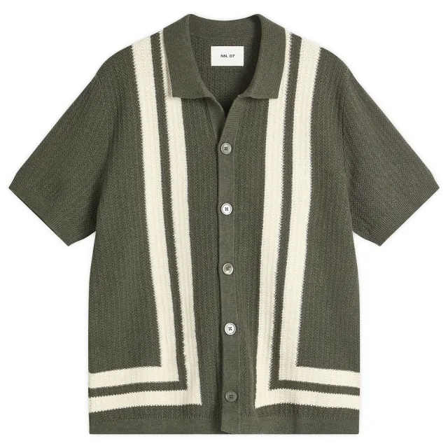 NN07 Men's Ares Knit Shirt Croc Green