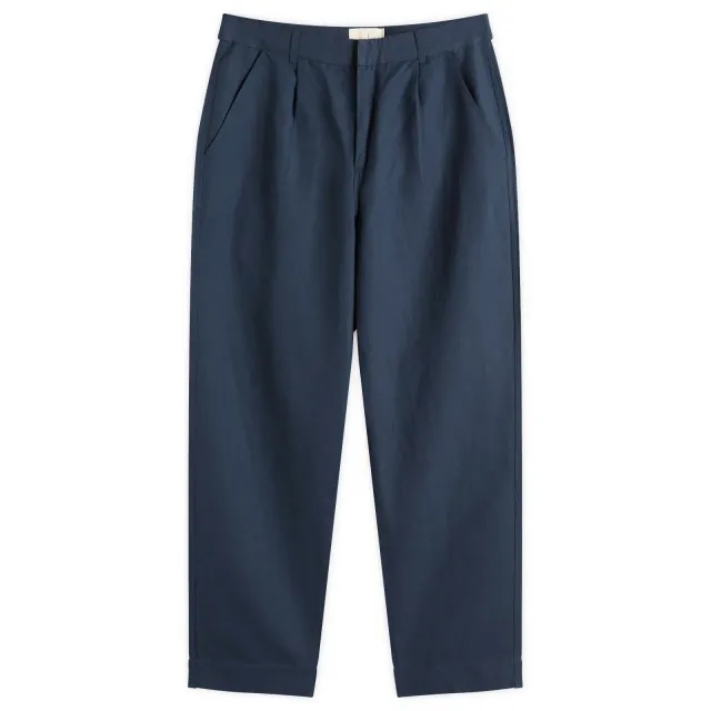 Folk Men's Signal Pant Navy Linen