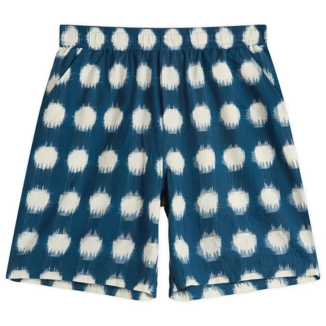 Folk Men's Relaxed Fit Shorts Indigo Ikat