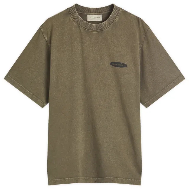 Bram's Fruit Men's F*ck Off Distressed T-Shirt Washed Charcoal