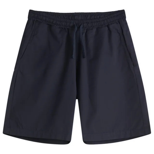 Universal Works Men's Military Shirting Simple Shorts Navy