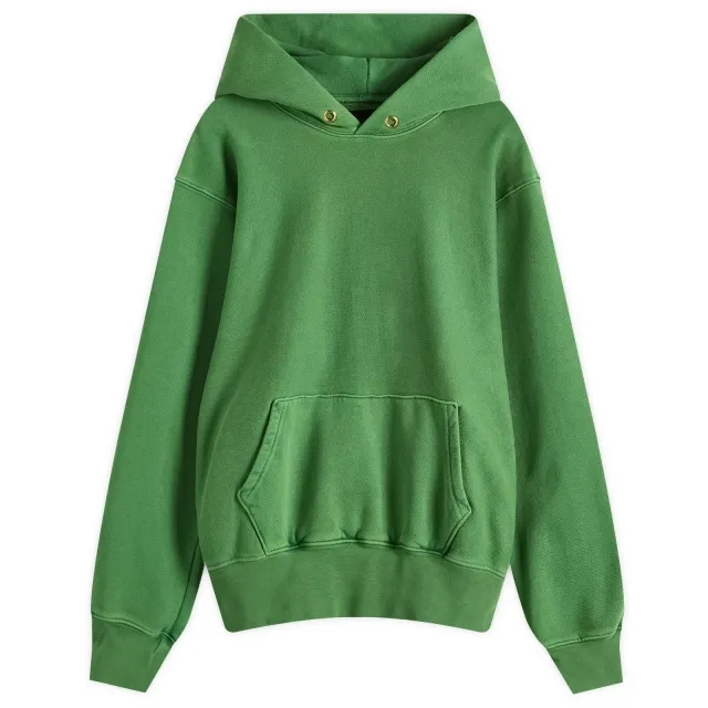 Les Tien Men'ss Heavyweight Hoodie Washed Basil