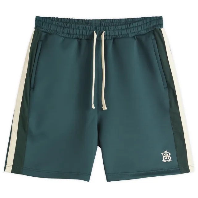 about:blank Men's Monogram Track Short Epsom Green/Ecru