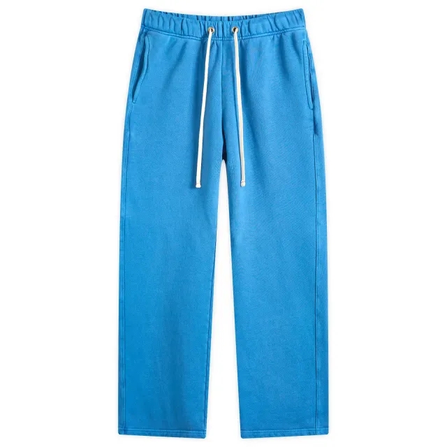 Les Tien Men'ss Heavyweight Classic Pant Washed Electric Blue