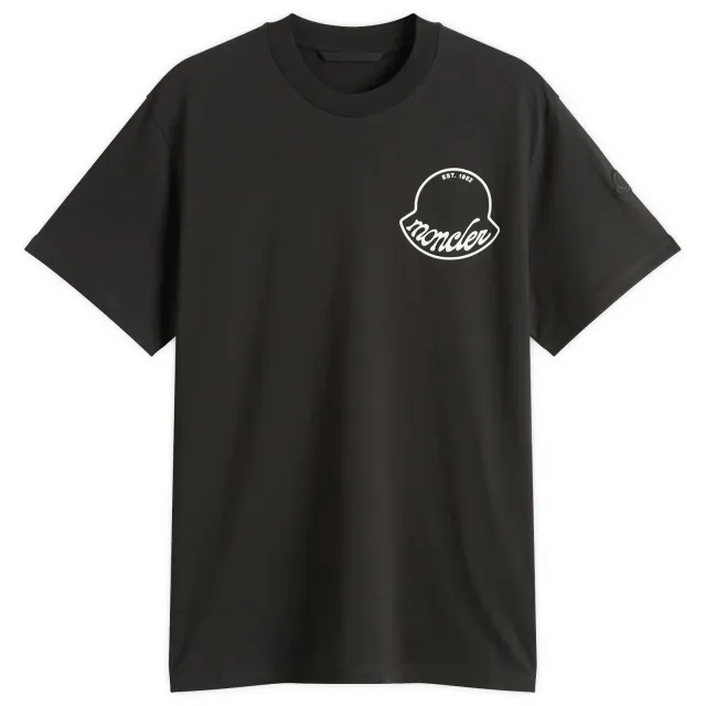 Moncler Men's Short Sleeve Logo T-Shirt Black
