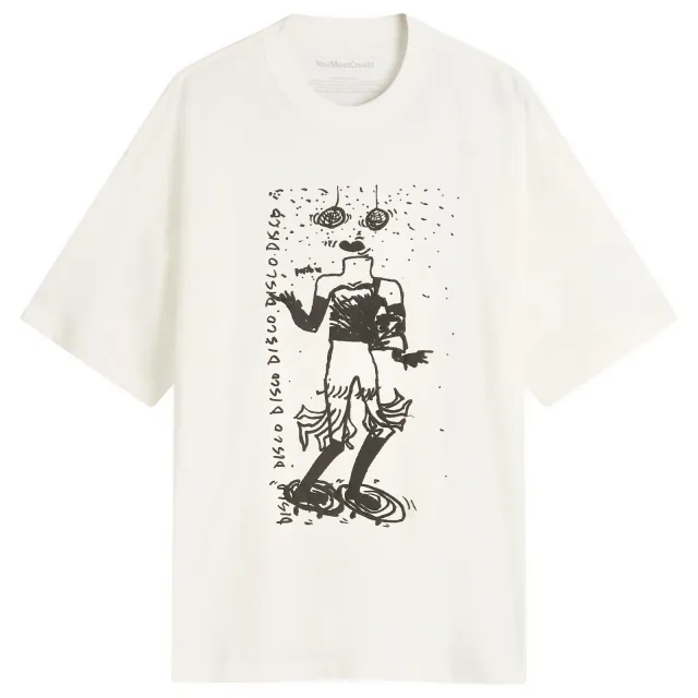 YMC Men's x Bat Girls & Acid Boys Disco T-Shirt White