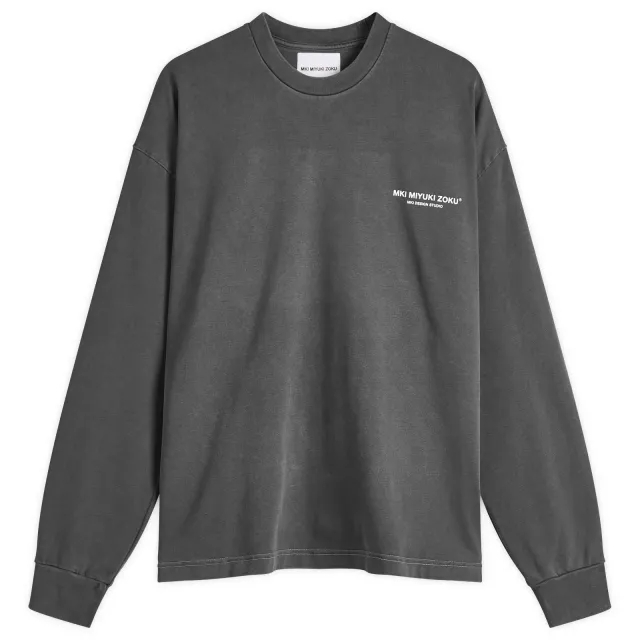 MKI Men's Design Studio Long Sleeve T-Shirt Pigment Black