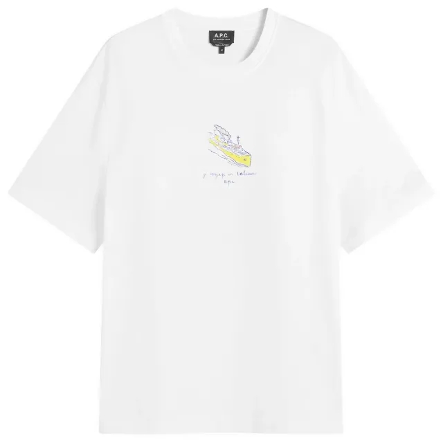 A.P.C. Men's Jack Voyage Print T-Shirt White