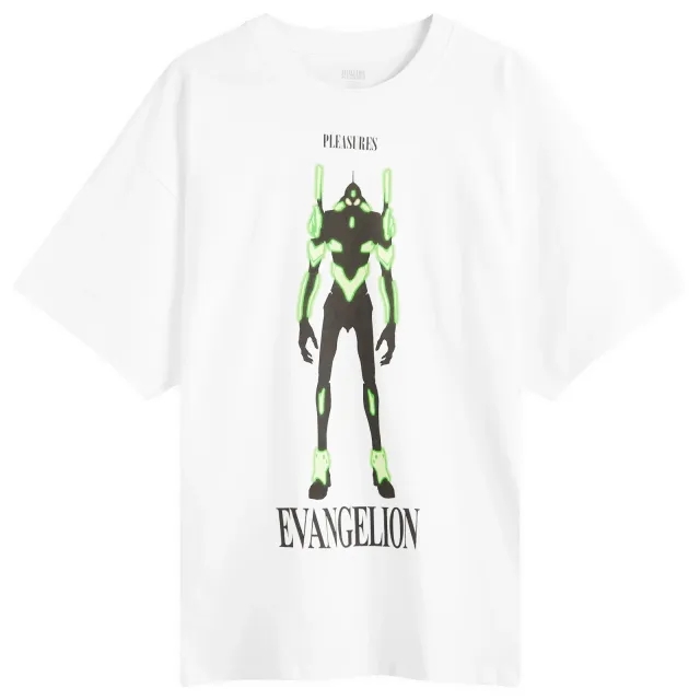 Pleasures Men's x Evangelion Eva 1 T-Shirt White