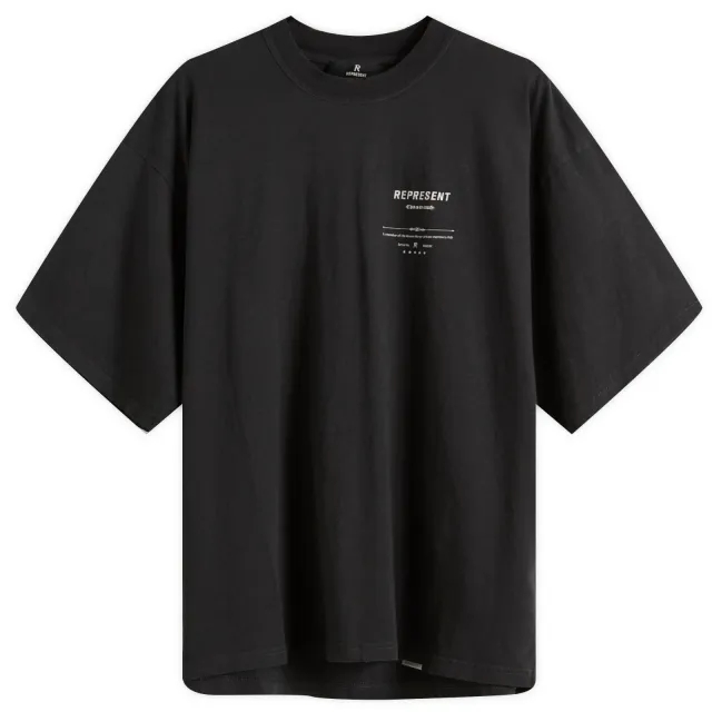 Represent Men's Revere Manor T-Shirt Stained Black