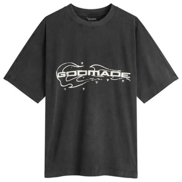 God Made Men's Spark Fire GM T-Shirt Black