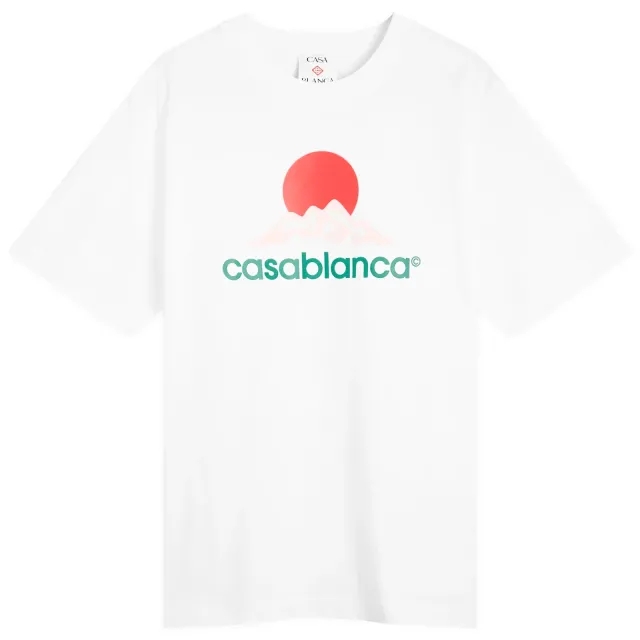 Casablanca Men's Montagne Printed T-Shirt White