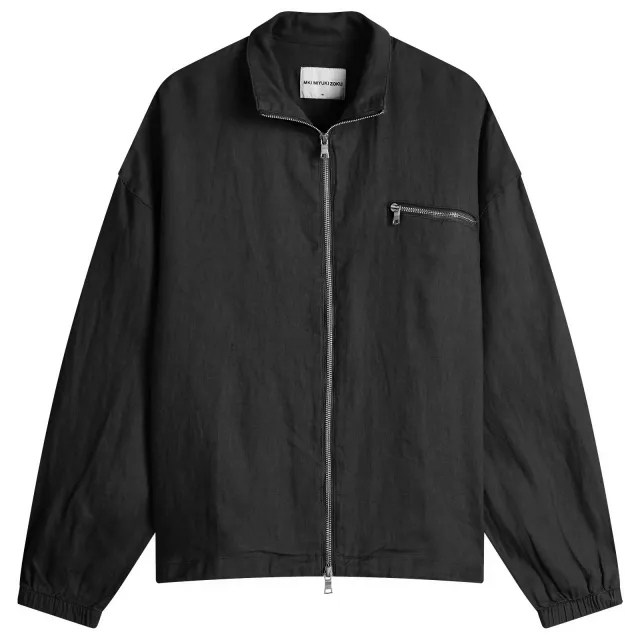 MKI Men's Linen Track Jacket Black