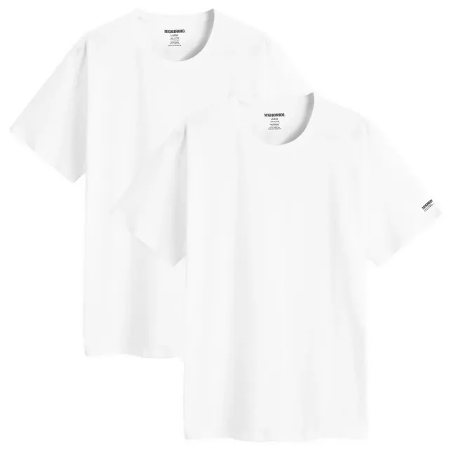 Neighborhood Men's Classic 2-Pack T-Shirt White