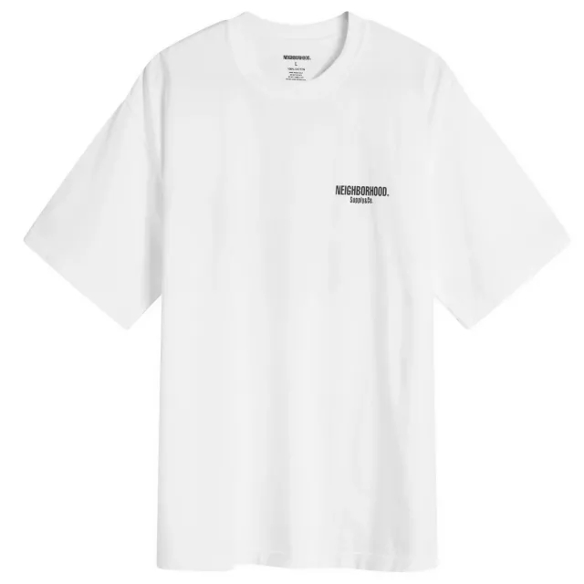 Neighborhood Men's SS-2 T-Shirt White×Black