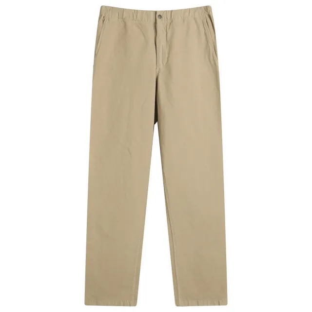 Norse Projects Men's Ezra Relaxed Cotton Linen Trousers Clay