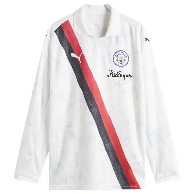 PUMA Kid Super x Manchester City Retro Shirt Men, White/Black