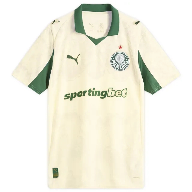 PUMA Kidsuper x Se Palmeiras Jersey Men, Creamy Vanilla/Vine