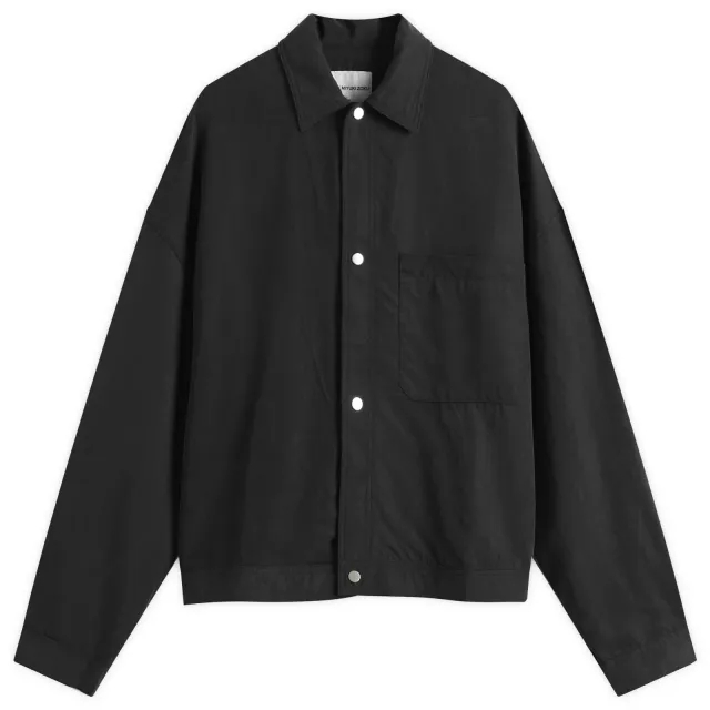 MKI Men's Sandwash Cupro Trucker Jacket Black