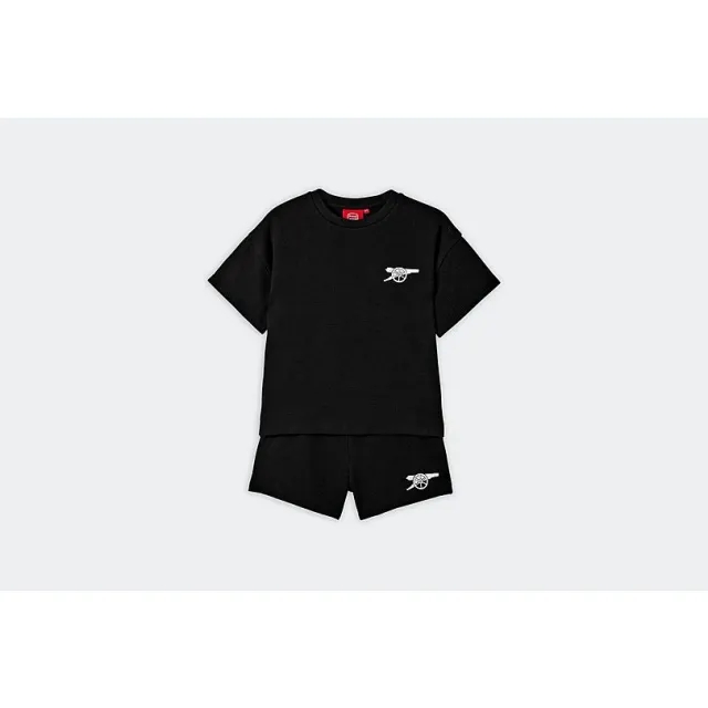 Arsenal Girls Black Cannon Pyjamas, Multicolor