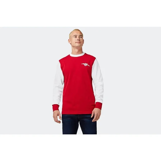 Arsenal Retro 1970s Long Sleeved Home Shirt, Multicolor