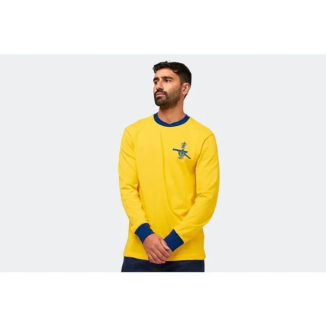 Arsenal Retro 1971 FA Cup Long Sleeved Away Shirt, Multicolor