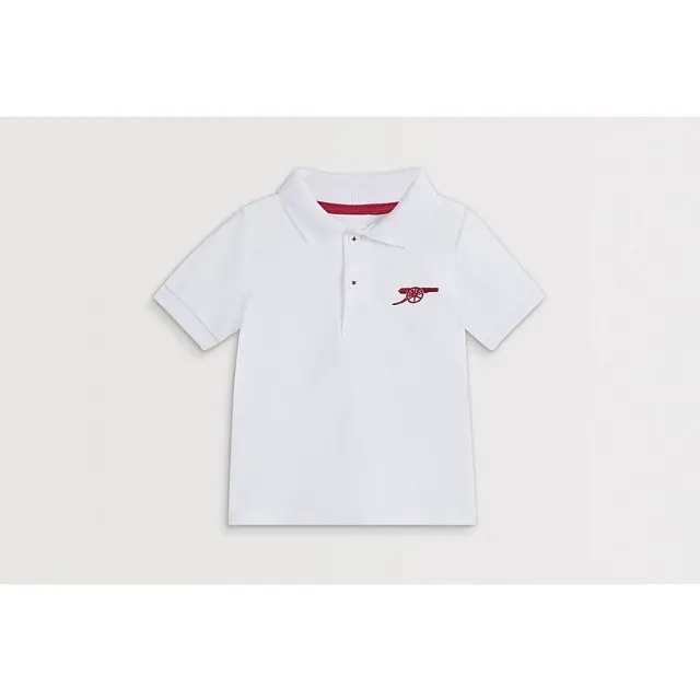 Arsenal Baby Cannon White Polo Shirt, Multicolor