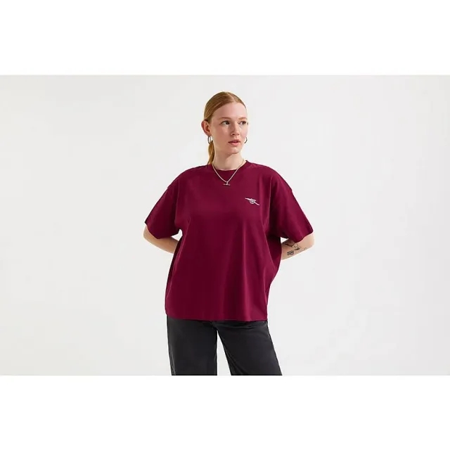 Arsenal Womens Essentials Burgundy Cannon T-Shirt, Multicolor