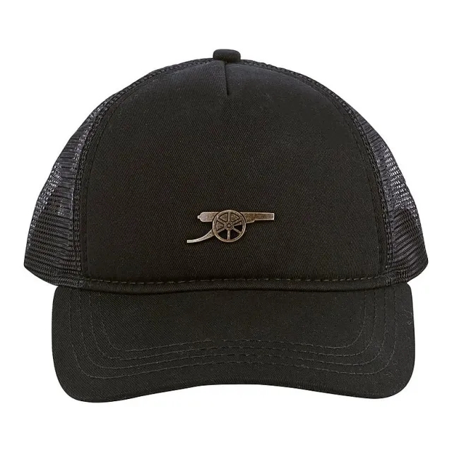 Arsenal Essentials Kids Cannon Black Trucker Cap, Multicolor