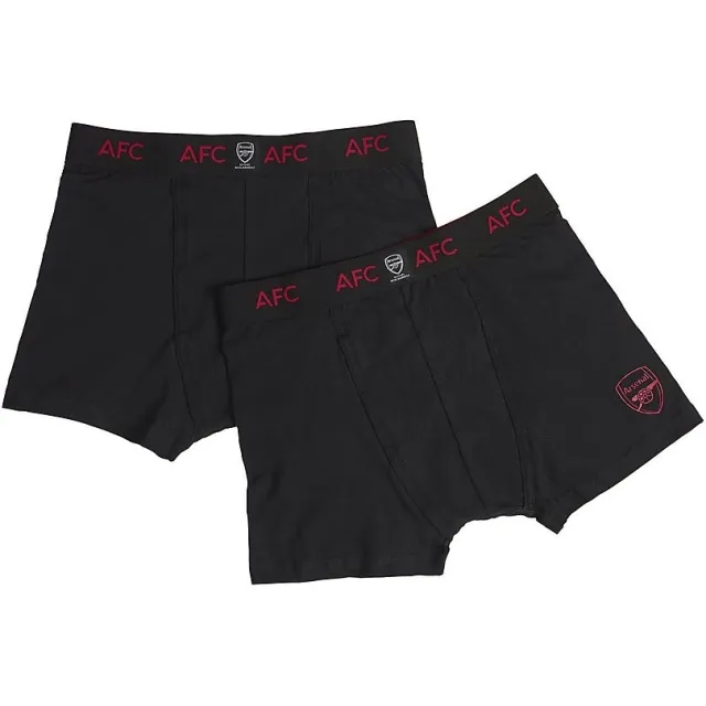 Arsenal Essentials 2 Pack Jersey Boxer Shorts, Multicolor