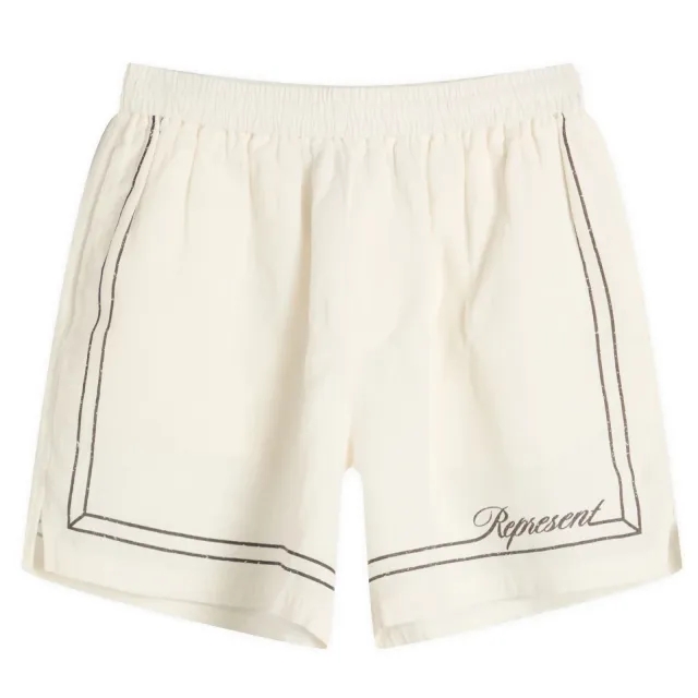 Represent Men's Border Vacation Short Whisper White